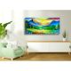 Radiant Valley Sunrise Canvas Painting by Artist Prathvishree 60 x 120 cm